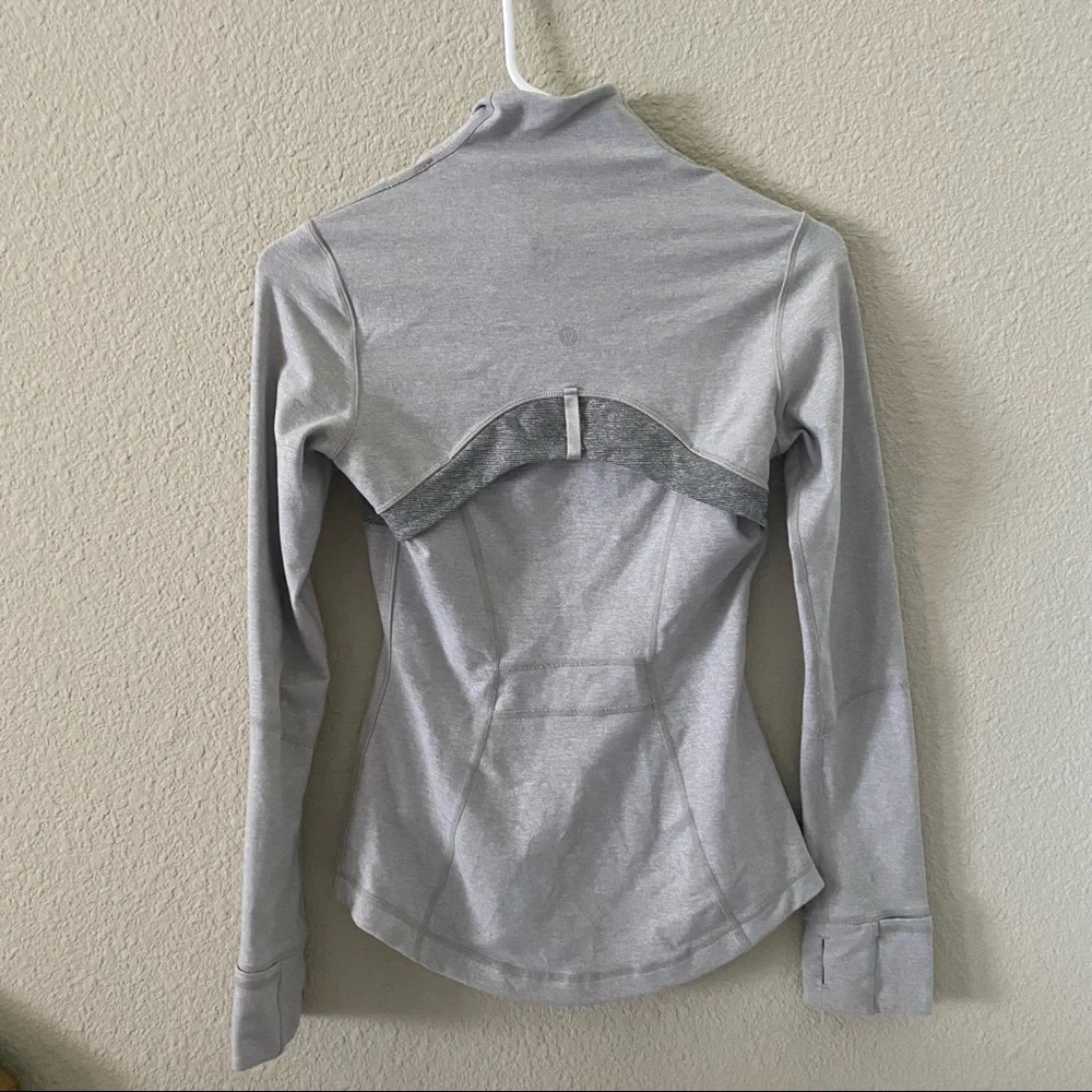 lululemon athletica Light Gray Full‑Zip Jacket